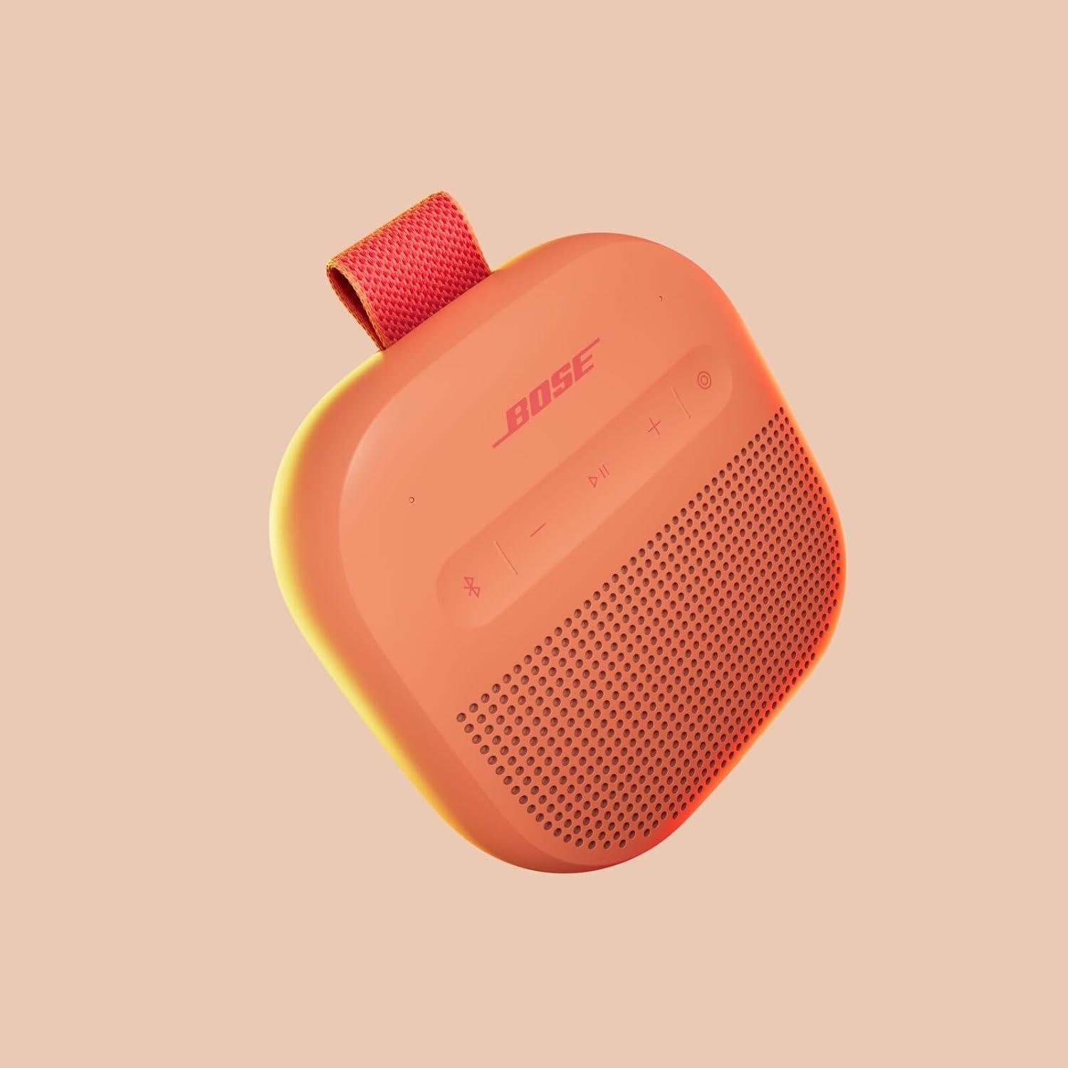 Bose SoundLink Micro Bluetooth Speaker (2nd Gen), Waterproof, Portable, Hi-Fi Sound, 12-Hour Battery Life - Sunset Peach