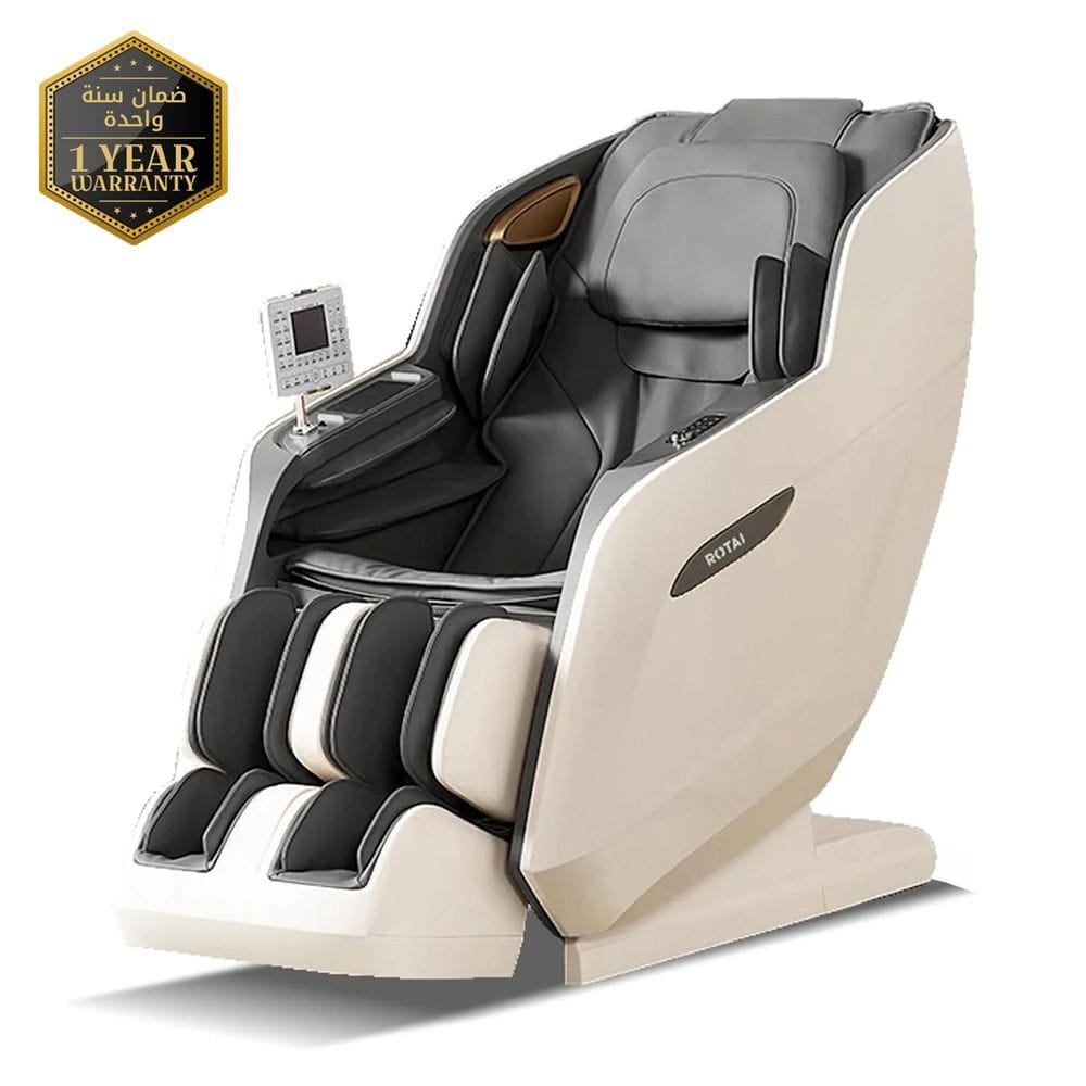 Rotai Royal Signature Massage Chair, AI Body Scan, 6 Massage Techniques, 22 Wellness Modes, Zero Gravity Recline, Heat Therapy, Voice & Touch Control | Grey - RT5950
