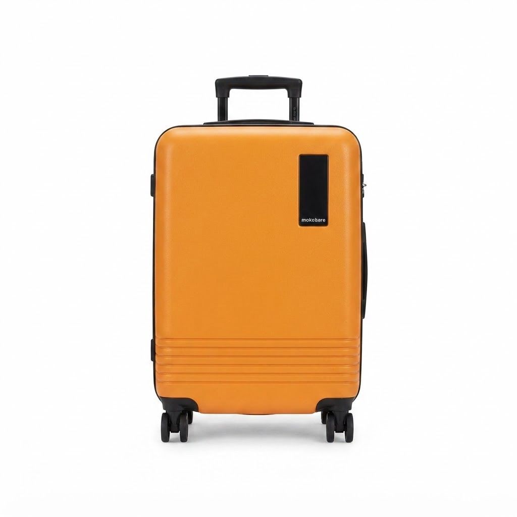 Mokobara Iconic Cabin Luggage 58cm - German Makrolon Polycarbonate Hard Shell Travel Suitcase | Black, TSA Number Lock