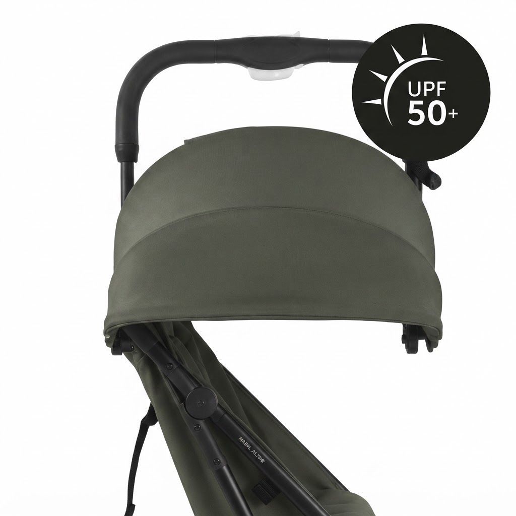 Hauck Travel N Care Compact Stroller, Lightweight 6.9kg Travel Buggy, One-Hand Fold, UV 50+ Protection, Ideal for City Streets and Family Vacations |  Dark Olive