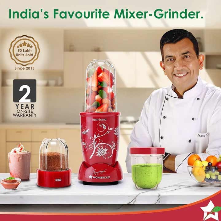 Wonderchef NutriBlend 2-Jar Personal Blender 400W – Red | 63152173