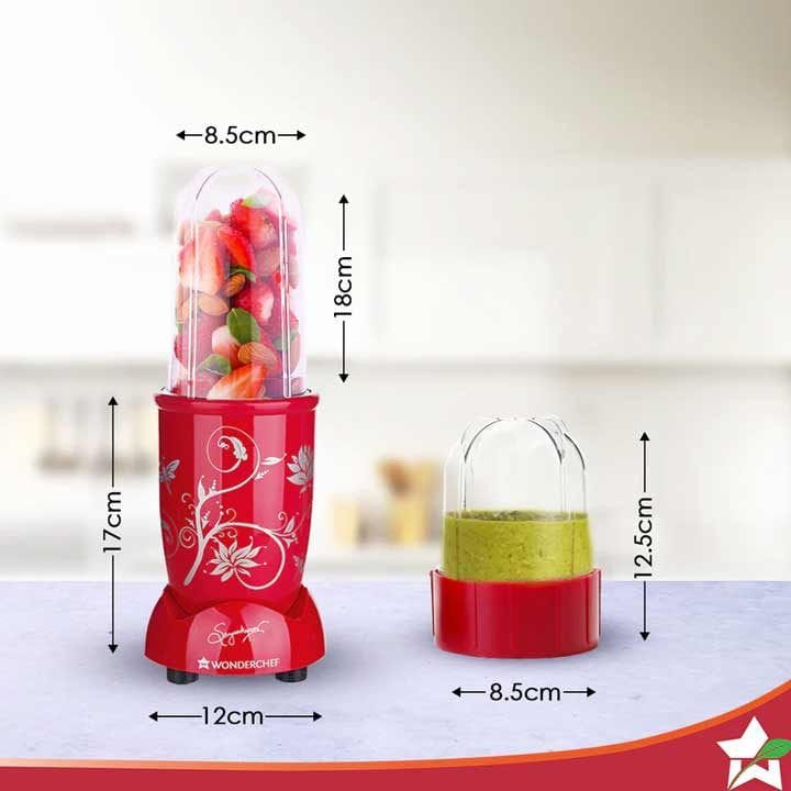 Wonderchef NutriBlend 2-Jar Personal Blender 400W – Red | 63152173