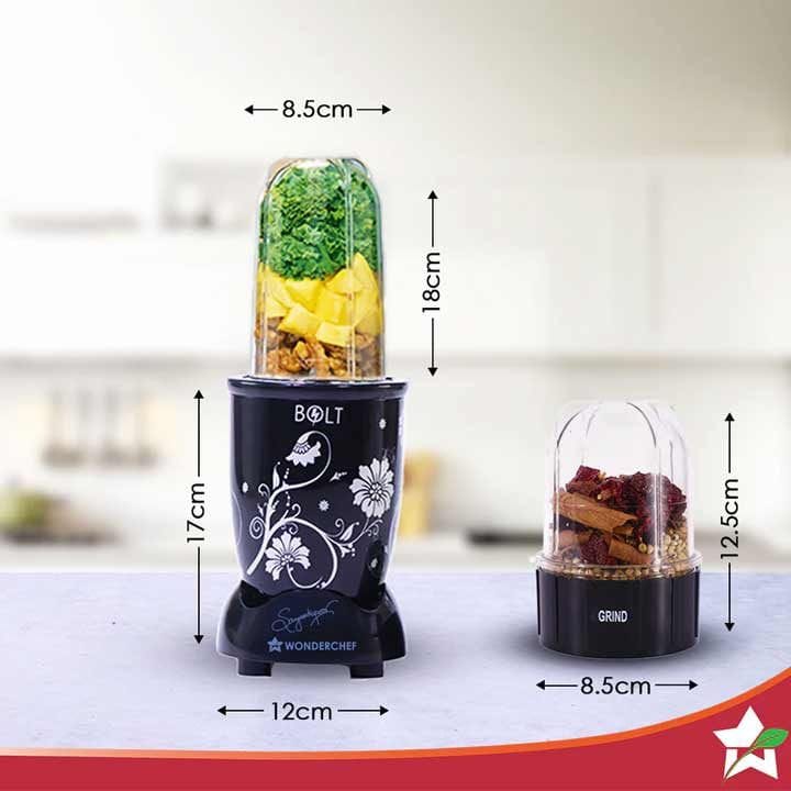 وندرشيف نوتري بليند بولت خلاط بوعائين 600 واط – أسود | 63153686