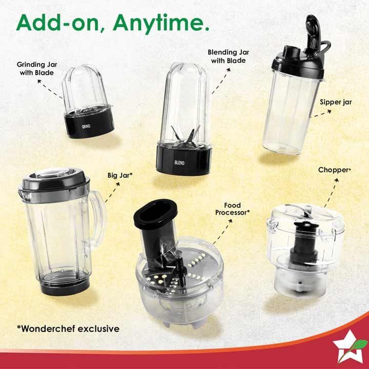 وندرشيف نوتري بليند بولت خلاط بوعائين 600 واط – أسود | 63153686