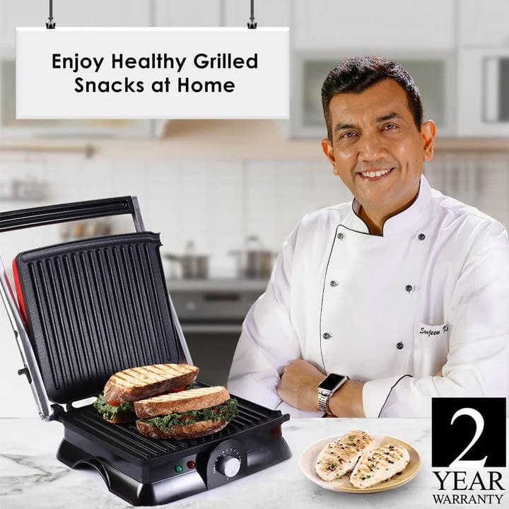 Wonderchef Crimson Family Size Contact Grill – Red | 63153834