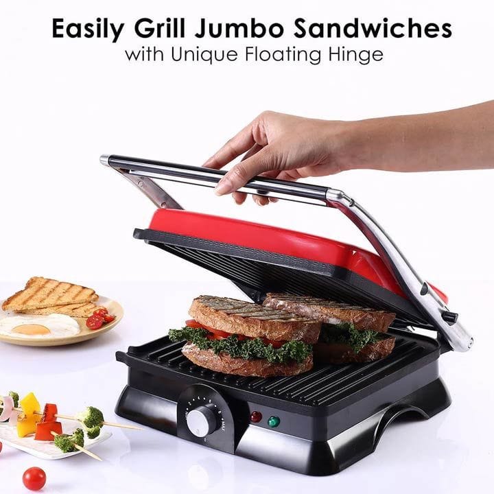 Wonderchef Crimson Family Size Contact Grill – Red | 63153834