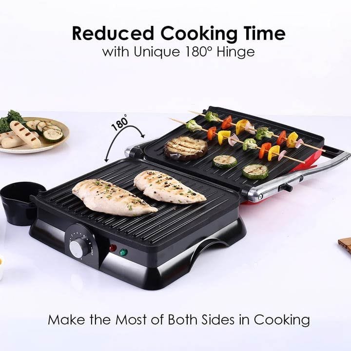 Wonderchef Crimson Family Size Contact Grill – Red | 63153834