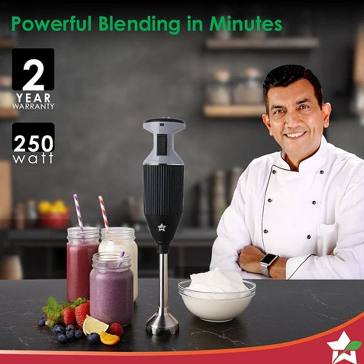 Wonderchef Prima Plus Hand Blender 250W – Black | 63154731