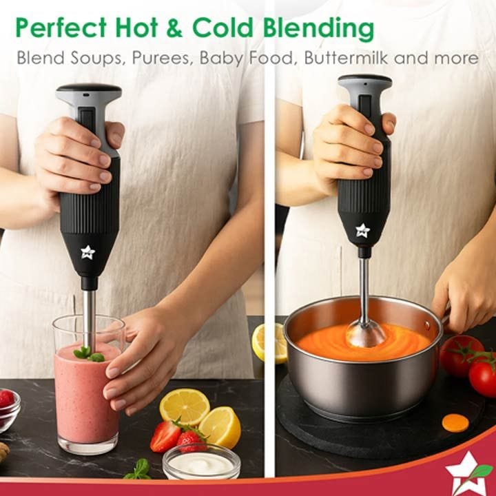 Wonderchef Prima Plus Hand Blender 250W – Black | 63154731