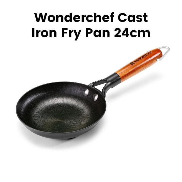Wonderchef 24 cm Cast Iron Fry Pan - Black | 63154904