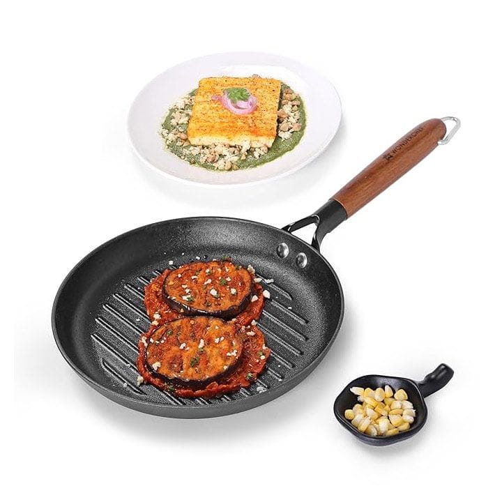 Wonderchef 24 cm Cast Iron Grill Pan - Black | 63154908