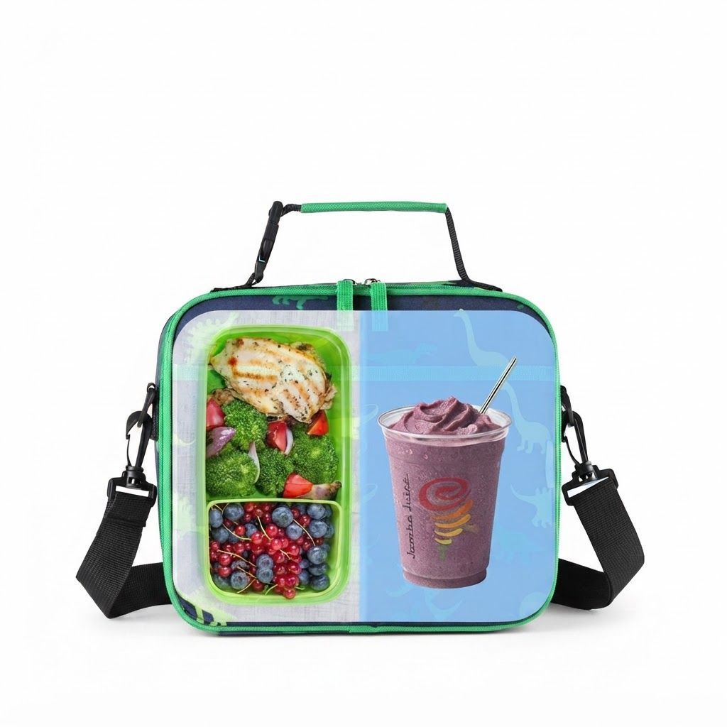 VASCHY Insulated Kids Lunch Bag for School - Reusable Cooler Box with Adjustable Shoulder Strap