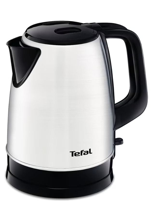 Tefal Stainless Steel Electric Kettle, 1.7L Capacity, 2400W Fast Boil, Cordless Design, Auto Shut-Off - Black - KI150D27