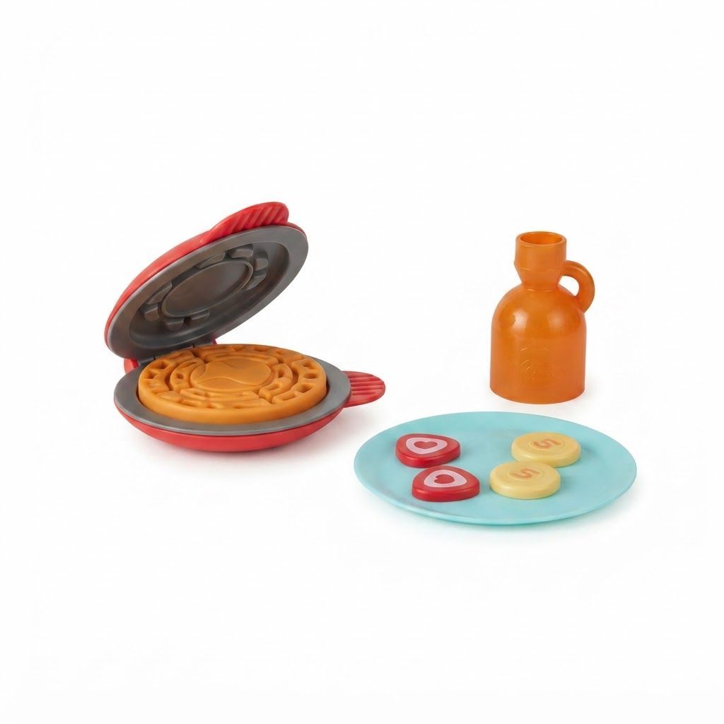 Skip Hop Zoo Waffle Y Play Food Set 2+ Years, Perfect for Creative And Imaginative Play, Supports Learning Through Play - Multicolour