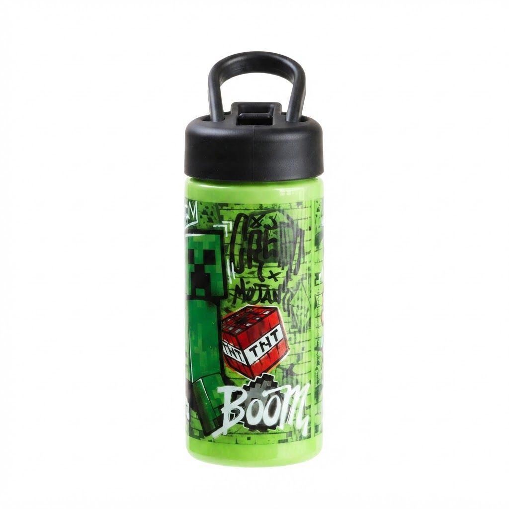 Minecraft 3-Piece Kids Lunch Bag Set, Insulated Lunch Box with Snack Container & 420ml Water Bottle