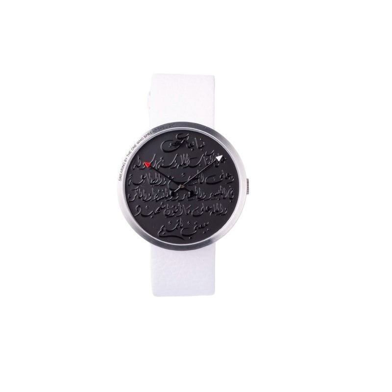 Occasion Watch Swiss Quartz, 44mm Case Men's Analog Watch, Arabic Dial Display, Elegant White & Silver Design, Premium Classic Timepiece