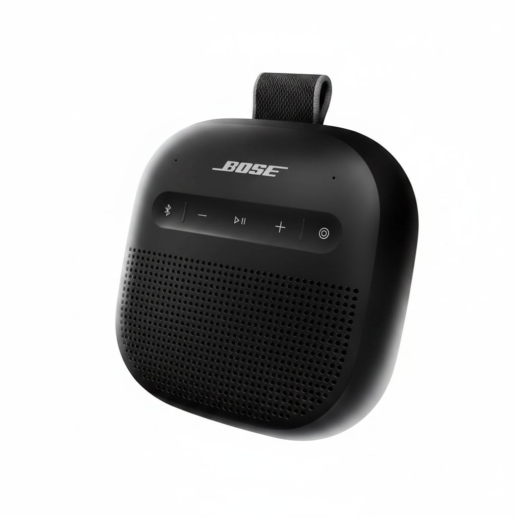 Bose SoundLink Micro Portable Bluetooth Speaker (2nd Gen), Waterproof, Ultra-Portable, Powerful Sound, 12-Hour Battery Life - Black