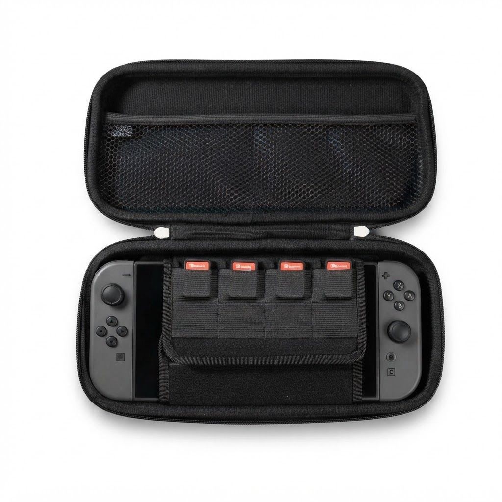 Konix Naruto Shippuden Carry Bag for Nintendo Switch 2, Hard Shell Protective Travel Case, Console & Game Card Storage | 3328170304382