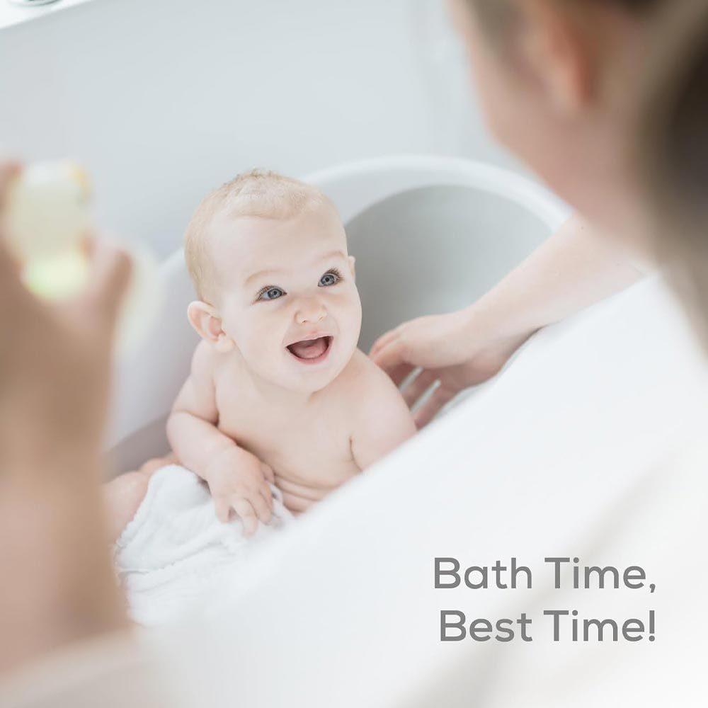Angelcare 2 In 1 Baby Bathtub, Integrated Soft Touch Support, Hygienic And Safe, Minimal Water Use - White