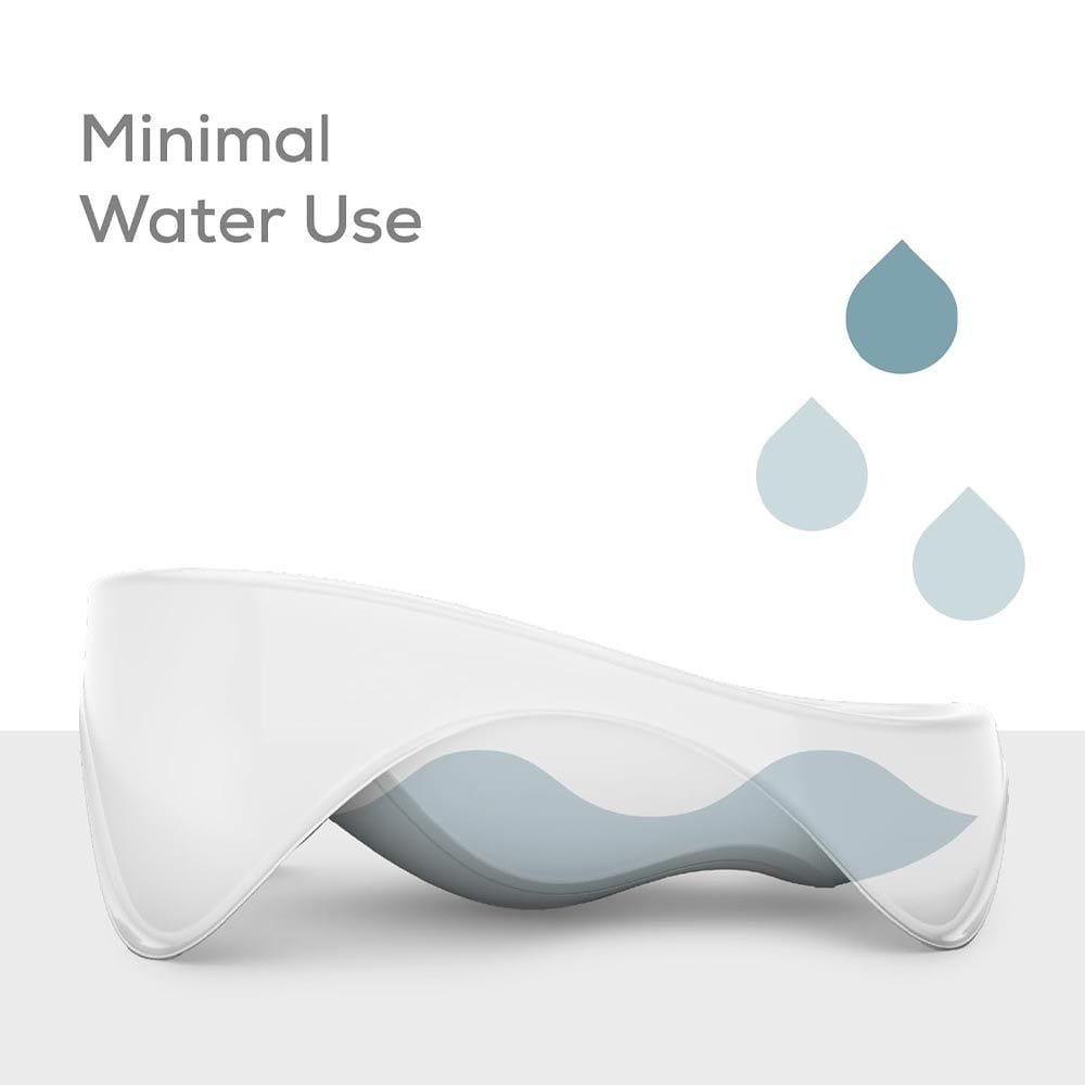 Angelcare 2 In 1 Baby Bathtub, Integrated Soft Touch Support, Hygienic And Safe, Minimal Water Use - White