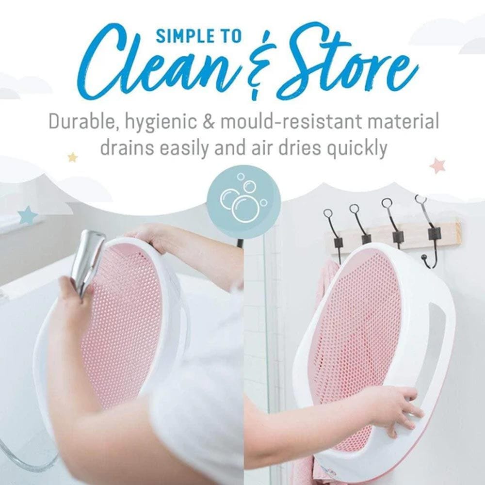 Angelcare Soft Touch Baby Bath Support, Comfortable And Easy Bathing, Ergonomic Design, Durable And Lightweight Design - Pink