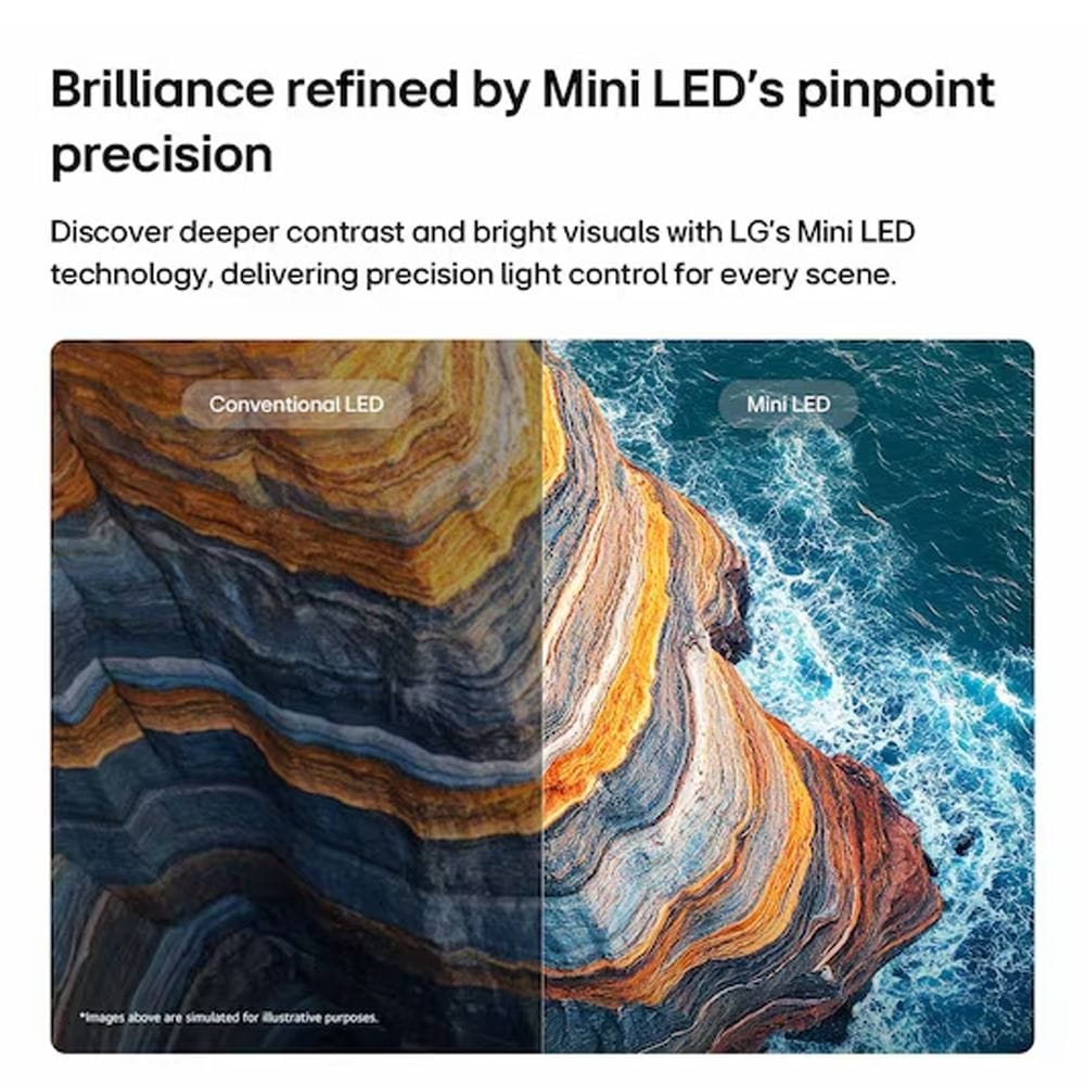 LG 55 Inch QNED evo AI Mini LED 4K Smart TV - Dynamic QNED Color Pro, Alpha 8 AI Processor Gen3, 144Hz FreeSync/VRR, WebOS | 55QNED84B6T.AMRG 