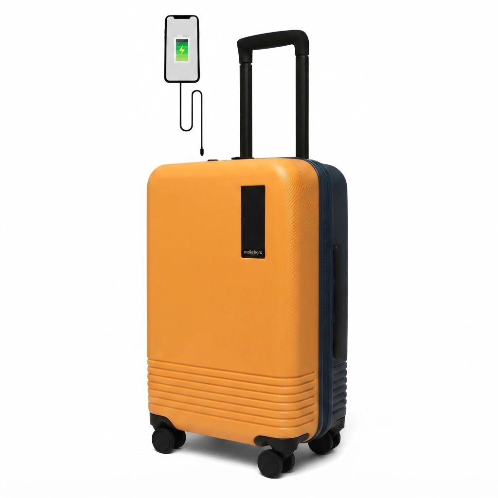 Mokobara Iconic Cabin Luggage 58cm - German Makrolon Polycarbonate Hard Shell Travel Suitcase | Black, TSA Number Lock