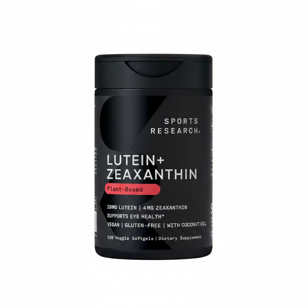Sports Research Lutein & Zeaxanthin - Vegan Eye Health Capsules