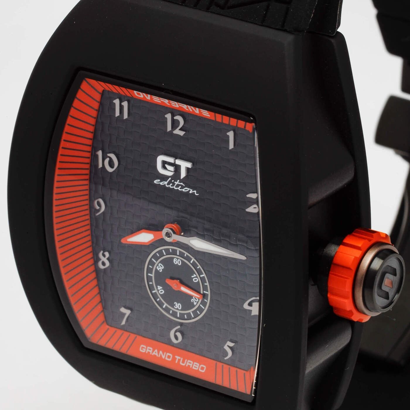 Overdrive GT Watch Red, 40mm Polycarbonate Case, Miyota