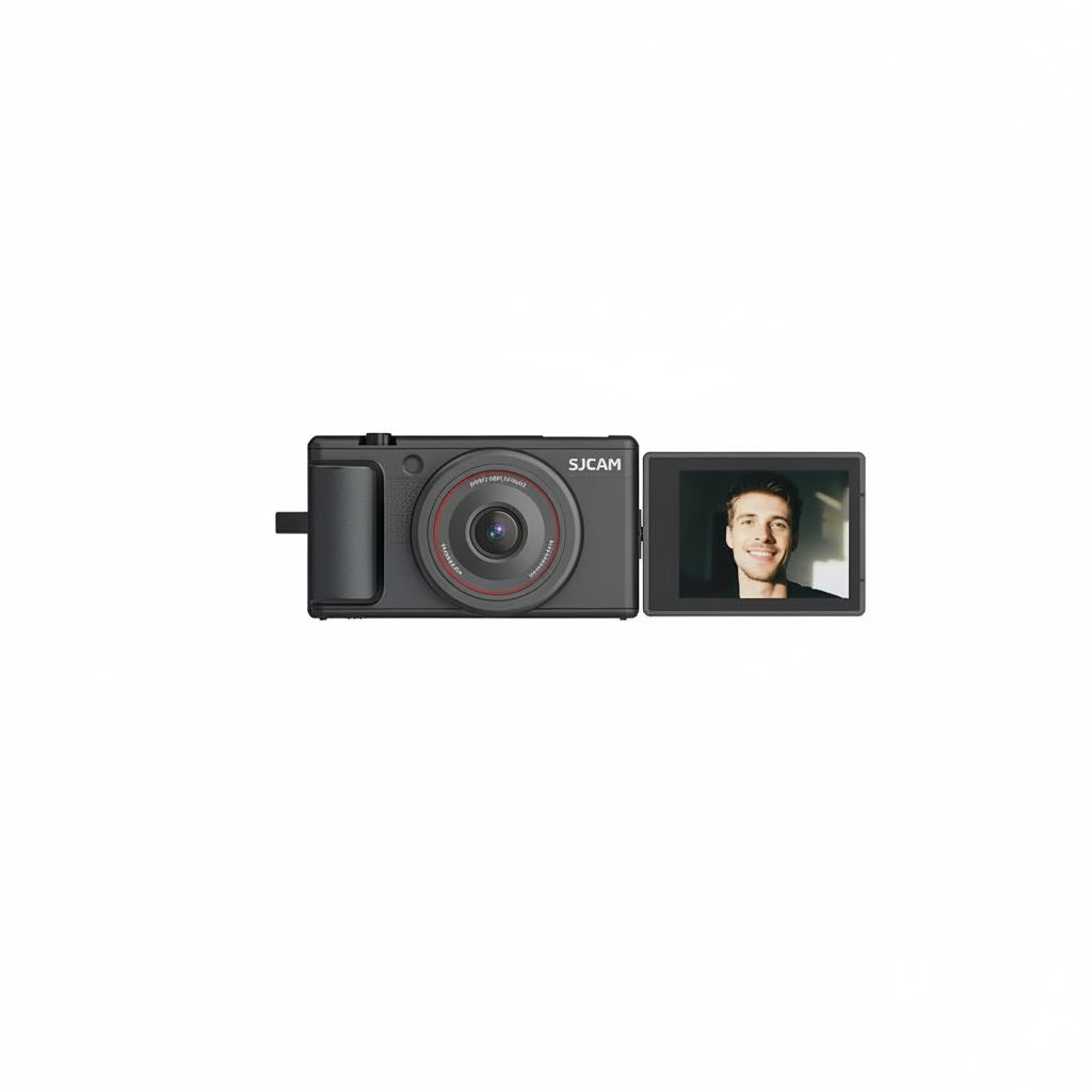 SJCAM ZV200 Digital Camera 5K 80MP with Flip Screen and 16X Zoom - Black