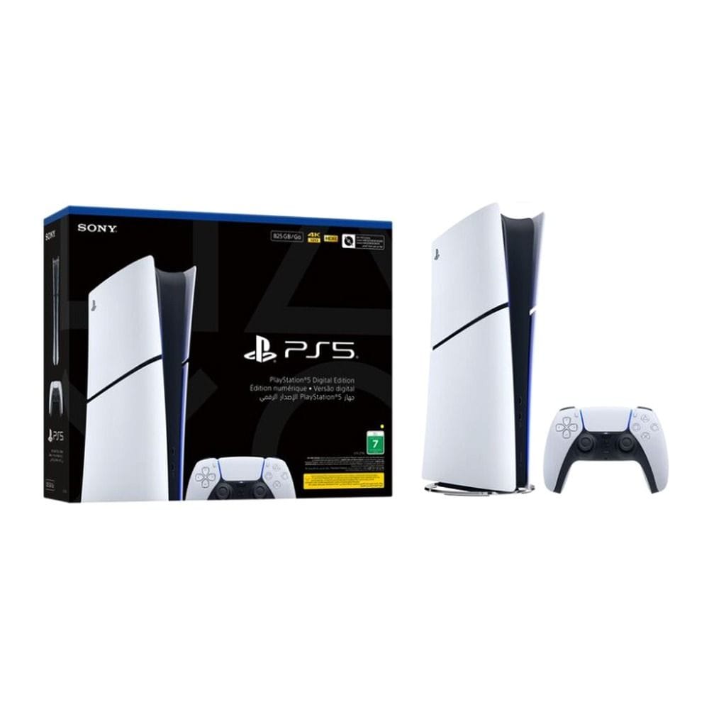 Sony PlayStation 5 Digital Edition Console, 825GB SSD, 4K Gaming, Ray Tracing, Ultra-High Speed SSD, DualSense Controller | R2