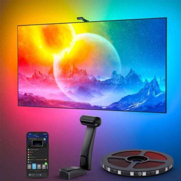 جوفي إضاءة تلفاز Envisual T2 – 75 إلى 85 بوصة | أسود - H605C