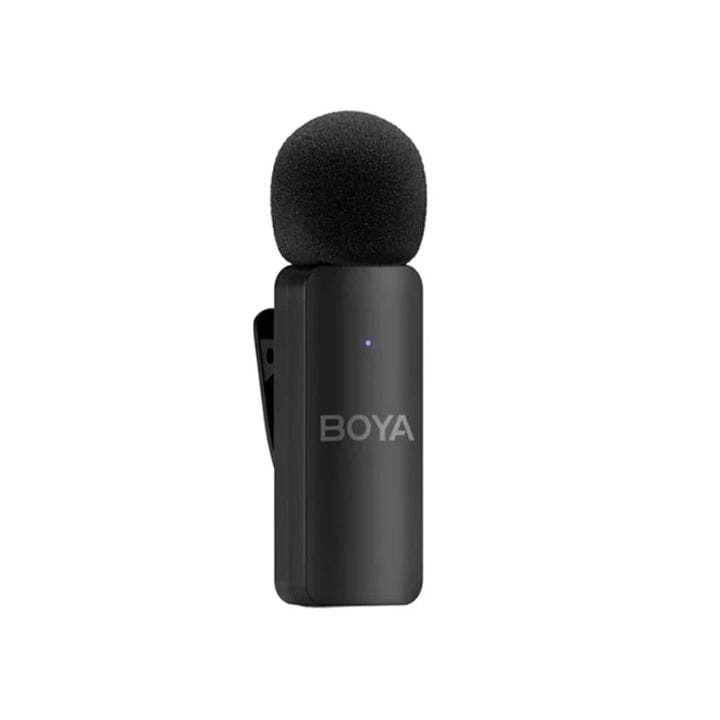 BOYA BY-V4 4-Channel Mini Wireless Microphone System – Multi-Transmitter Wireless Recording System | Black – BY-V4