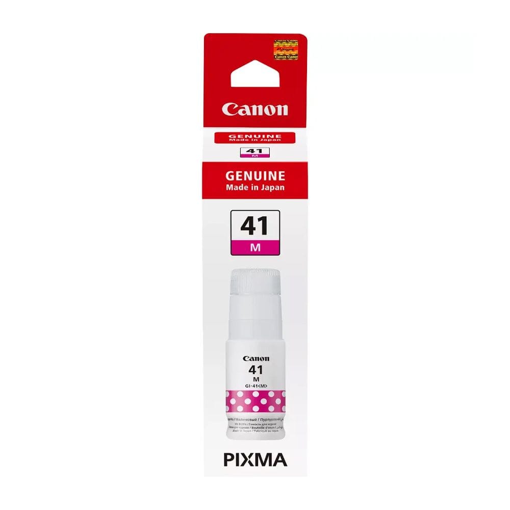 Canon GI-41 Magenta Ink Bottle, Genuine Canon Ink, 7700-Page Yield, 70ml Refill Bottle & PIXMA MegaTank Printer Compatibility | Magenta - 4549292169782