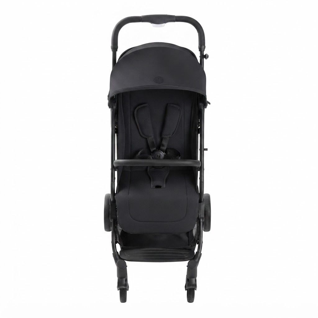 Hauck Travel N Care Plus Travel Buggy Lightweight Foldable Pushchair with Reclining Function, UV Protection, Sturdy Yet Portable Design for Busy Airports and City Streets | Black