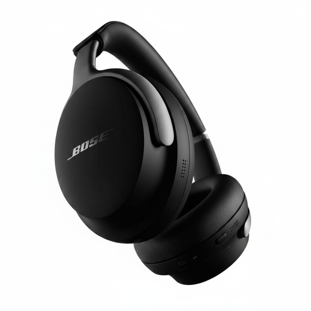 Bose QuietComfort Ultra Wireless Over-Ear Headphones, Noise Cancelling, Spatial Audio, Bluetooth, Up to 24-Hour Battery Life - Black