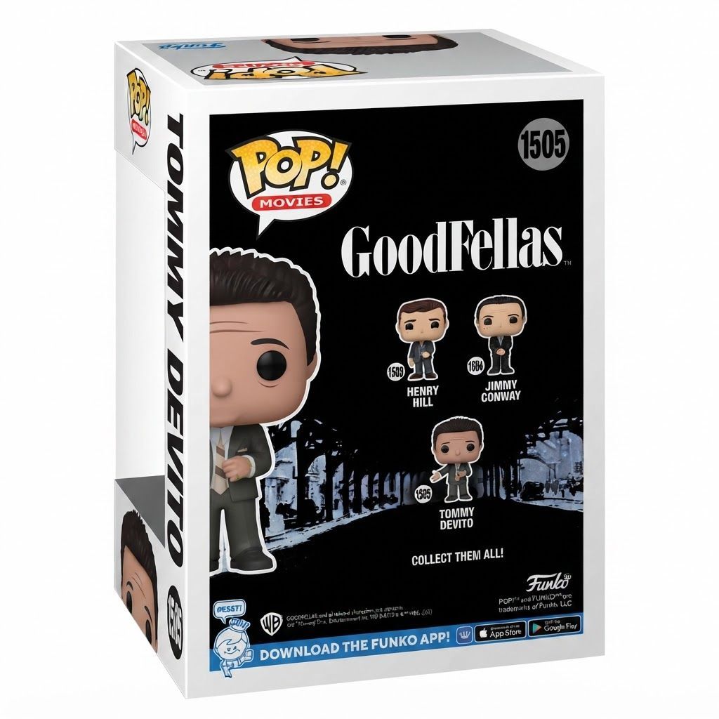 Funko Pop! Movies: Goodfellas Tommy DeVito Vinyl Figure #1279 - Collectible 3.75-Inch Action Figure