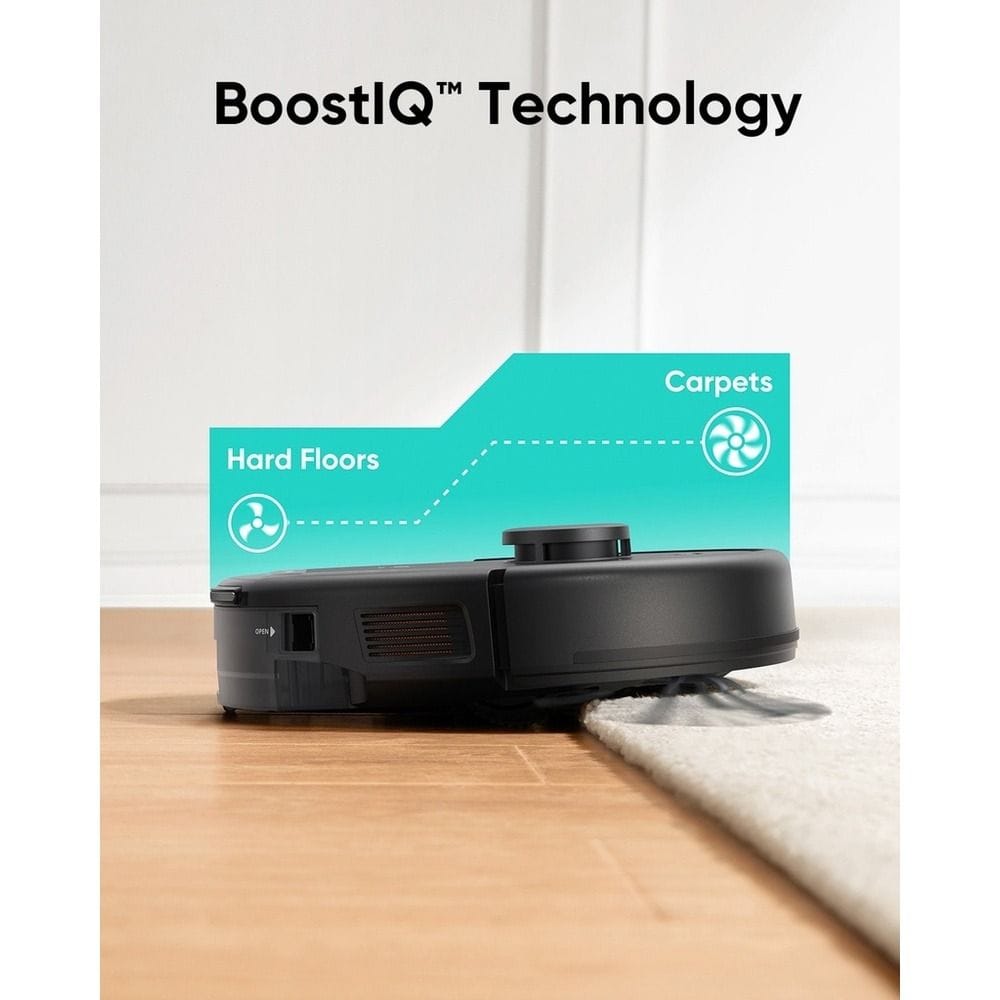 Eufy Clean L60 Hybrid Robot Vacuum & Mop, 5000Pa Suction, iPath Laser Navigation, AI.Map 2.0 | Black | T2268V11
