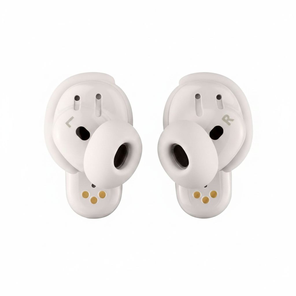 Bose QuietComfort Ultra Wireless Earbuds, Noise Cancelling, Spatial Audio, Bluetooth, Premium Sound - White