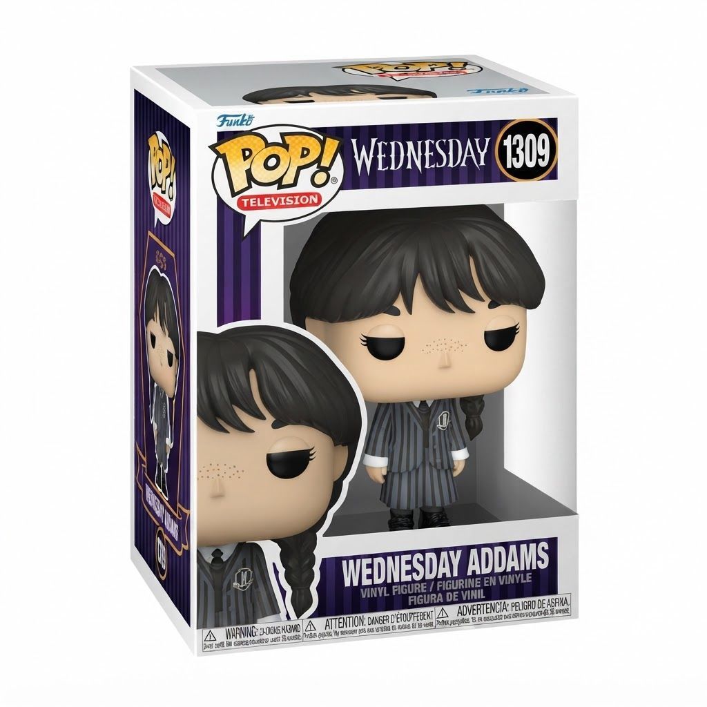 Funko Pop! TV Wednesday Addams Vinyl Figure - Collectible 3.75-Inch Wednesday Merchandise Model