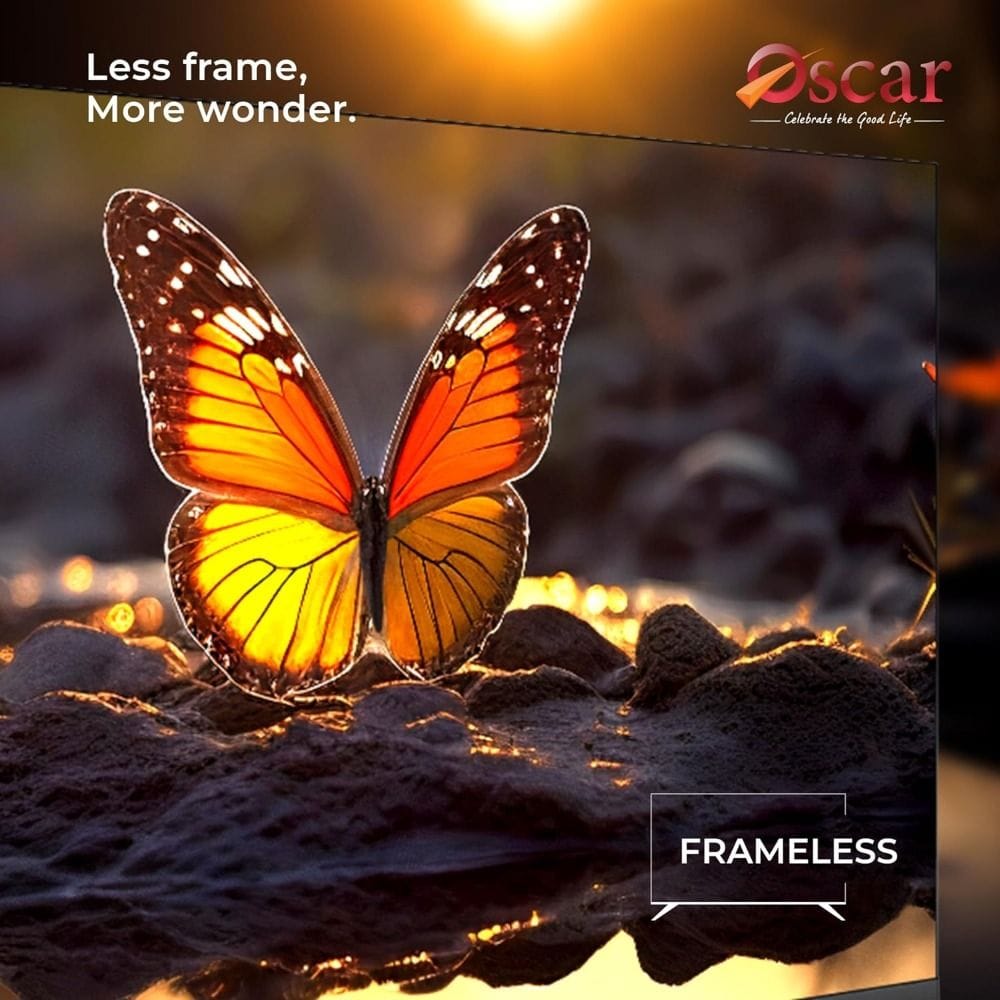 Oscar 75 inch Frameless UHD 4K WebOS Smart TV - Magic Remote, Bezel-Less Design | OS75LW4KM 