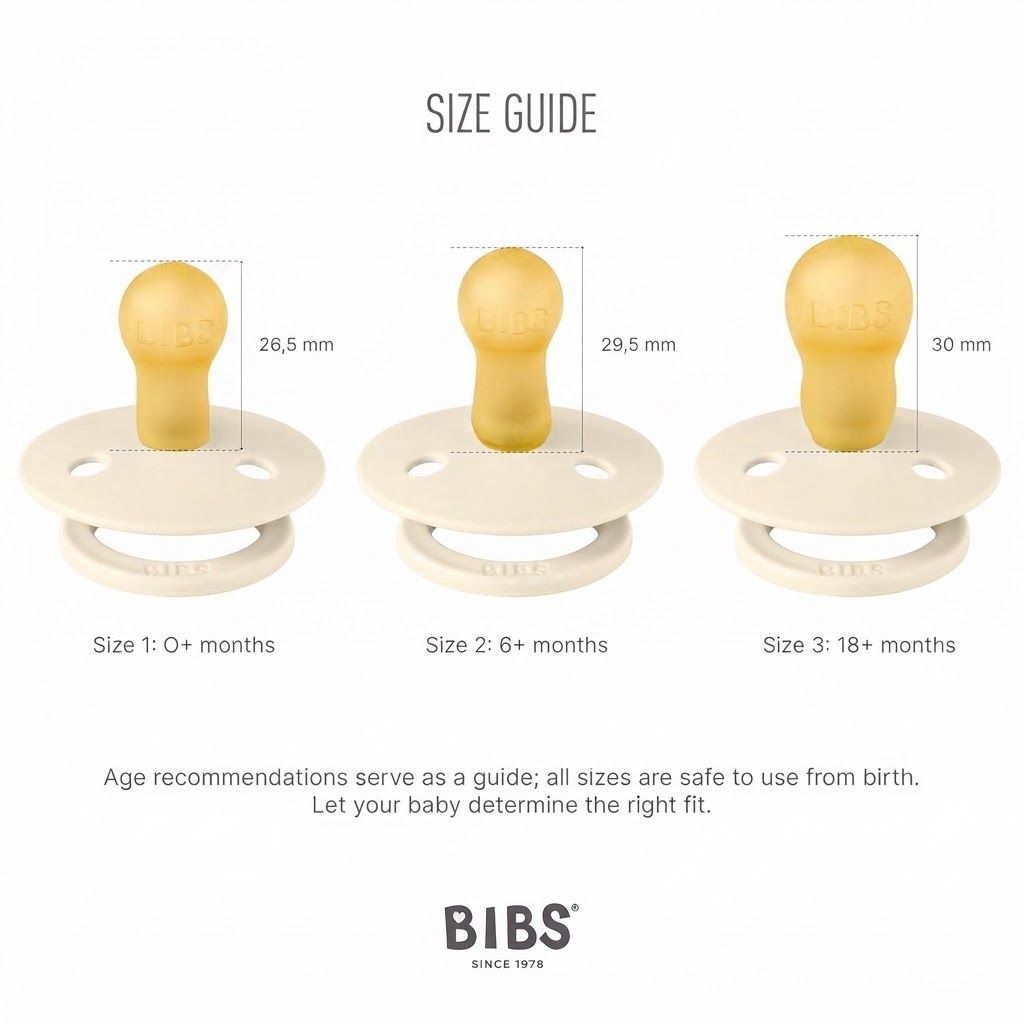 عبوة من لهايتين BIBS بحلمة دائرية من اللاتكس مقاس 3، لعمر +18 شهراً، واقٍ مضاد للتهيج، مرنة ومتينة، صمام لتفريغ الهواء - وردي فاتح / وردي فاتح