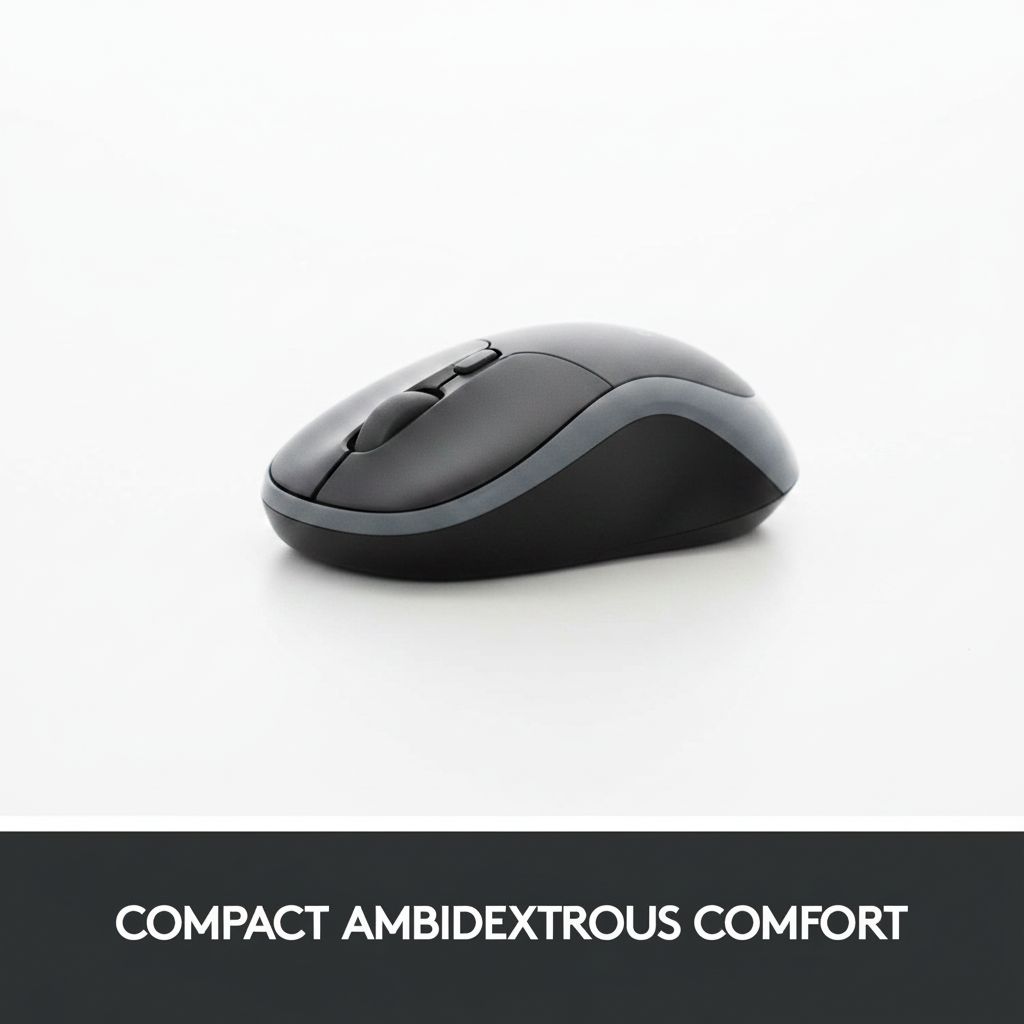 Logitech MK270r Wireless Keyboard and Mouse Combo for Windows, 2.4 GHz Wireless, Spill-Resistant Design, 8 Multimedia & Shortcut Keys - Black