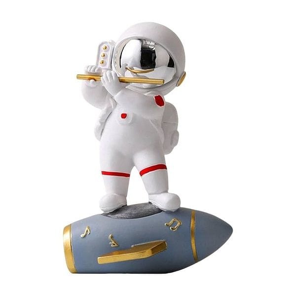 Luxury Signature Astronaut Figurine, 20cm Resin Space Statue, Modern Decorative Ornament for Home, Office, Bookshelf, Desktop & Space
