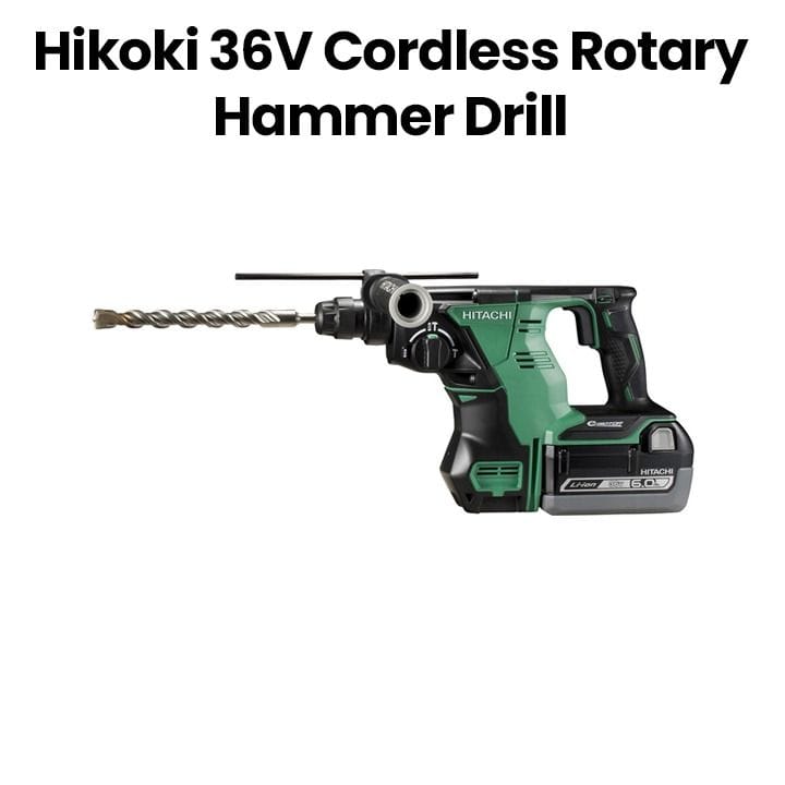 Hikoki Lithium-Ion Cordless Rotary Hammer - Green | DH36DALL/DH36DBL