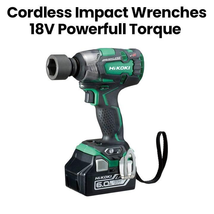 Hikoki Cordless Impact Wrench - Green | WR18DBDL2WJ