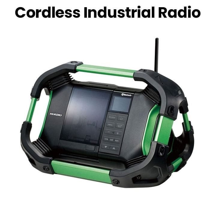 Hikoki 18V Cordless Industrial Radio Kit with 2 Batteries - Green | SG-UR18DSML
