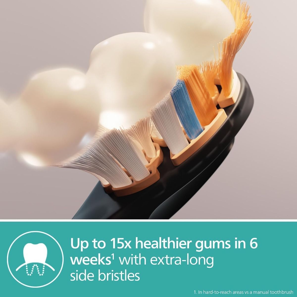 Philips Sonicare All-in-One Replacement Brush Heads HX9092/91, Black, 2-Pack - Plaque Removal