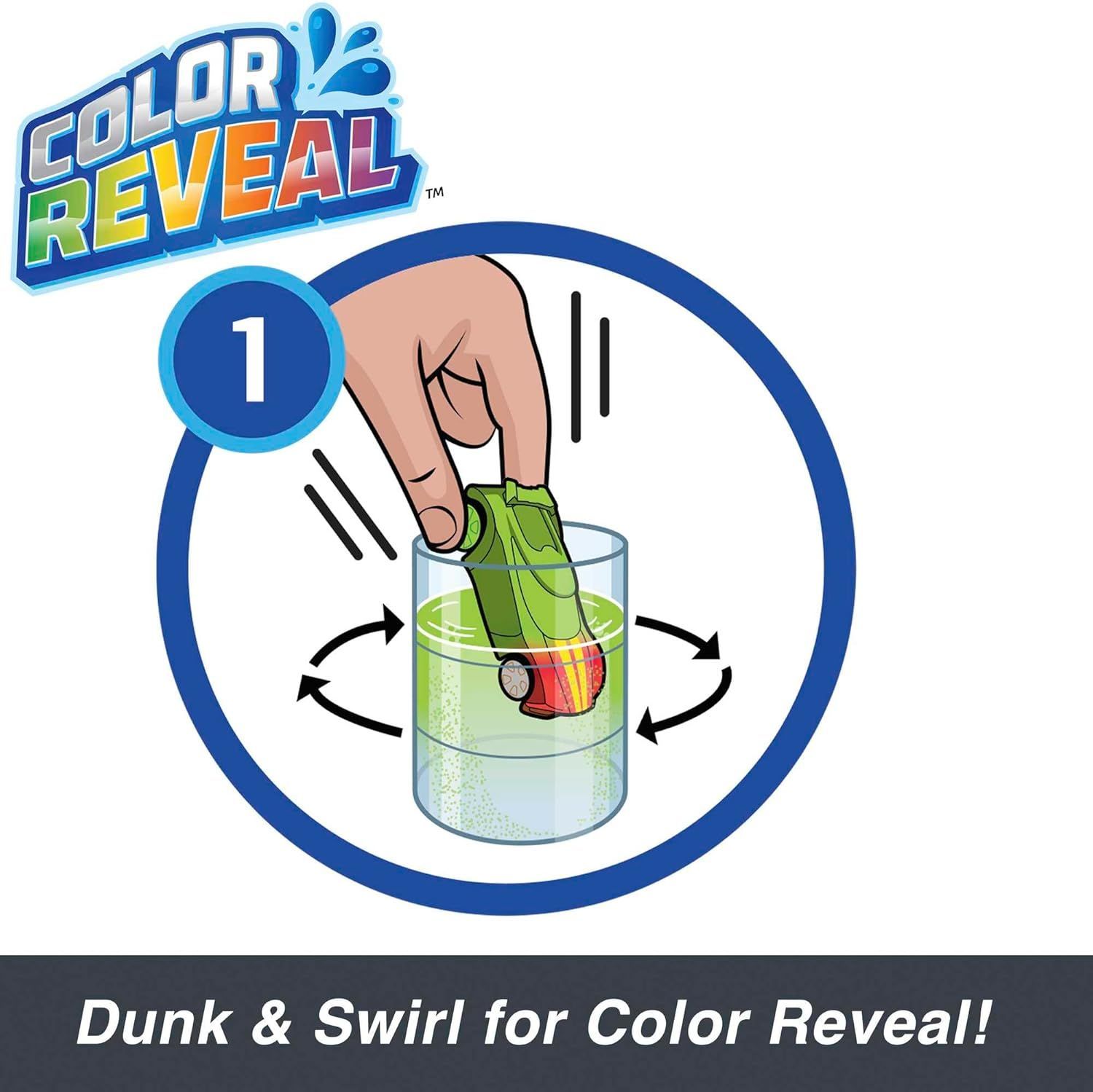 Hot Wheels Color Reveal 2 Pack: Surprise Vehicles with Color-Change Fun