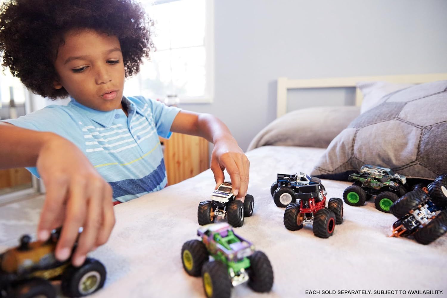 Hot Wheels Monster Trucks Die-Cast 1:64 Scale Vehicles with Exclusive Add-Ons